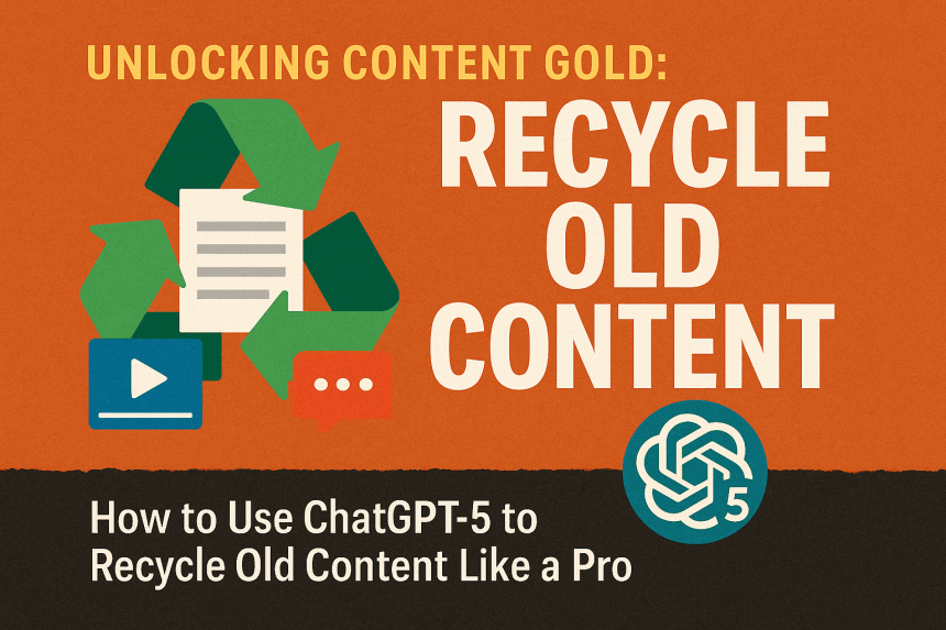 How to Use ChatGPT-5 to Recycle Old Content Like a Pro