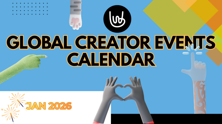 January 2026  Global Creators Events Calendar
